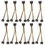 10 Pieces Sata Power Adapters 15PIN 1M-2F Data/charge