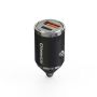 30W Dual Port Fast Car Charger Alloy Cigarette Lighter USB Pd Qc Charger