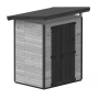 Upyard Treated Wooden Shed M Grey 163X127X222CM