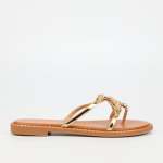 Artemis 5 Flat Sandal - Gold - Gold 4