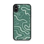 Custom Printed Tpu Cases - Apple Iphone X Apple Iphone XS & 39 Green Wavy& 39 By