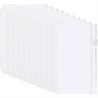 10PCS A6/A7 Binder Pocket Pvc Zipper 6 Holes Binder Folder Document Waterproof Document Storage Binder Bag For 6 Ring Notebook Binder Clear Frosted