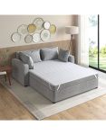 Madison Park Essentials Frisco Waterproof Sofa Bed Mattress Pad Microfiber - All Over Elastic Mattress Protection Cover Queen 60