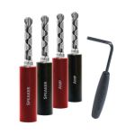 Audioquest Suregrip 100 Banana Speaker Connectors – Black red