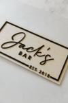 Wooden Bar Plaque - Afrikaans