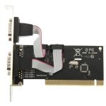 PCI To Serial 2-PORT Host Controller Card Black