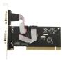 PCI To Serial 2-PORT Host Controller Card Black