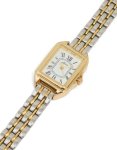 Mixed Metal Rectangle Roman Numerals Watch