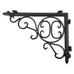 Victorian Scroll Bracket Black 26CM