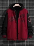Spring And Autumn Street Men's Fashion Trend Loose Casual Baseball Uniform Jacket Suitable For Outdoor And Dating