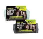 Fitness Gym Towel Zip Pocket 40X90CM Marketplace Brits Bros