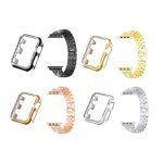 Apple Killer Deals Rhinestone PC Frame & Stainless Steel Strap For 38MM Watch - Best Bargains Online