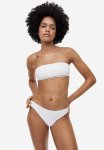 Padded Bandeau Bikini Top - White