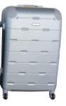 Smte Luggage 24 Inch Suitcase Silver With Keychain