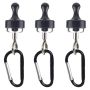 Camping Hiking Two Piece Magnetic Tent Hook Carabiner Set Of 3