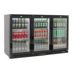 Back Bar Bottle Cooler 3 Door Hinged