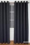 Simon Baker Amalfi Eyelet Curtain Granite Various Lengths - Granite W 265 X L 250CM