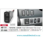 17-103 - Toyota Lexus Dual USB Switch Hole Cover