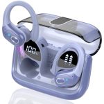 Aptkdoe Wireless Earbuds 75HRS Bluetooth 5.4 Headphone Sport 2025 Bluetooth Earbuds Stereo Deep Bass Over Ear Bud With Earhooks