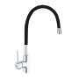 Flexi Hose Sink Mixer Deck Type Black
