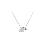 Silver Double Heart Necklace Giftalot