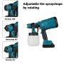 Portable Cordless Powerful Brushless Paint Spray Gun - 120W Cordless