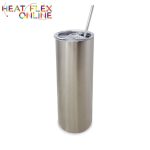 Double Wall 20OZ Stainless Steel Silver Skinny Tumbler