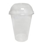 Plastic Cup + Dome Lid Clear – 250ML