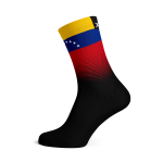 Venezuela Flag Socks - XL Black