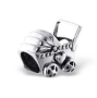 C190-C5597 - 925 Sterling Silver Baby Pram / Carriage European Charm Bead