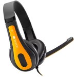 Canyon Headset HSC-1 PC MIC Flat 2M Black Yellow CNS-CHSC1BY