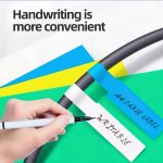 150PCS 5 Colors 30 Cable Labels Of Each Color Cable Management Wire Labels Wire Labels Can Be Handwritten Or Printed With Laser