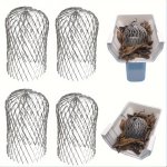 4PCS Roof Gutter Guard Filter 8.89 Cm Aluminum Filter Gutter Filter For Preventing Clogging
