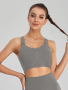 Seamless Flexi Medium Impact Bra - Ash - Small