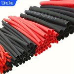 Umlife 127PCS Black Red Heat Shrink Tubing 2:1 Assortment Polyolefin Tube Car Cable Sleeving Wrap Wire Kit