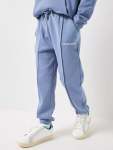 Calvin Klein Unisex Relaxed Pintuck Sweatpants In Blue - Blue 16