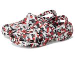 Crocs Unisex Classic Marbled Tie-dye Clog Red multi Confetti 8 WOMEN 6 Men Medium
