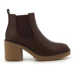 Pierre Cardin Junas Gusset Bloch Heel Boot - Brown - 8