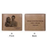 CWA100326 - Personalized Photo Fashion Wallet Pu Leather 11.5X9.5CM 2CM Thick