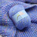 5ROLLS Color Dot Wool Ball Hand Knitted For Crocheting And Knitting Sweater Hat Scarf Milk Cotton Medium Thick Wool Ball 50G PC