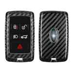 T-carbon Carbon Fiber Key Fob Cover Fits For Land Rover Key Fob Cover With Keychain Key Case Full Protection Compatible With Ran