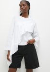Superbalist Asymmetric Frill Wide Sleeve Shell - White