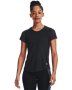 Women's Ua Streaker Jacquard T-Shirt - Black / Md