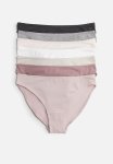 7 Pack Cotton Bikini Briefs - Pink & Grey