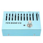 Irfora 10 Band Eq Pedal Single Block Guitar Bass MINI Equalizer Effect With True Bypass Aluminum Body Band Controller DC9V Timbr