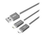 UNITEK 2-1 1.5M Micro USB Y-C4023GY