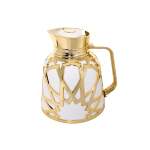 1LT Arabic Flask White & Gold
