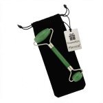 Jade Quartz Roller In A Luxe Velvet Bag