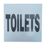 Toilets Safety Sign 19X19CM
