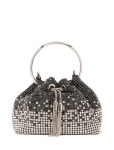 Skylah Sparkle Metal Handle Bag - 0 Black crystal